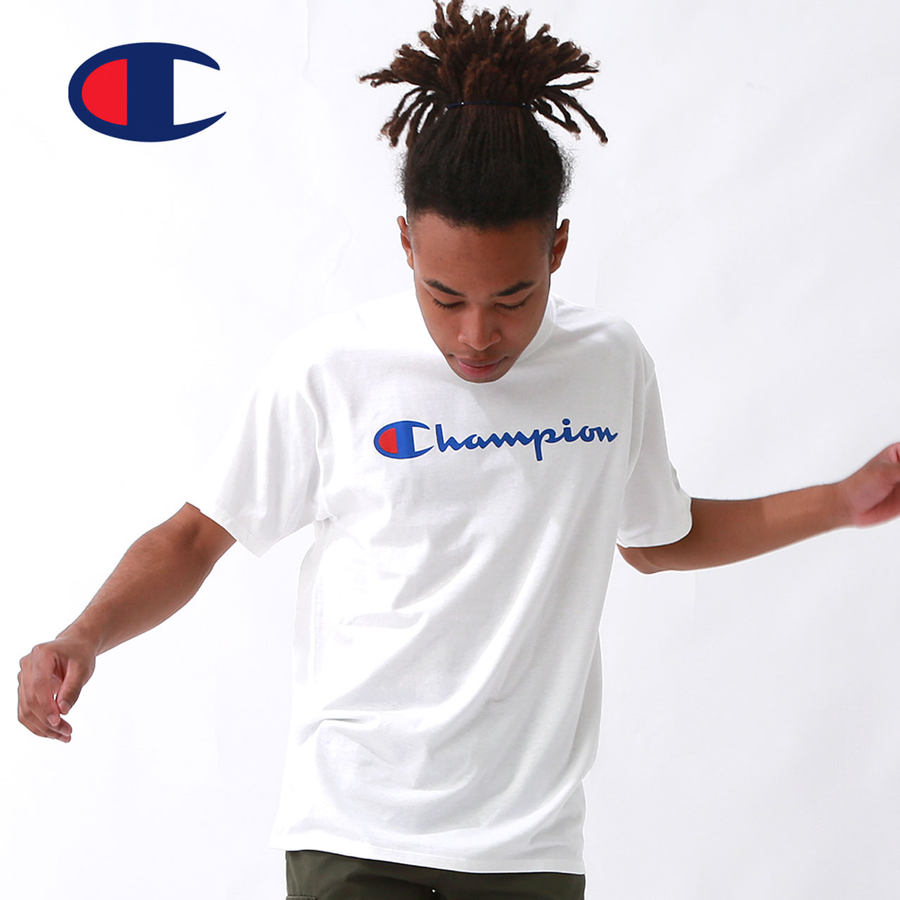 【送料無料】 Champion チャンピオン Tシャツ 半袖 メンズ フロントロゴ アメカジ スポーツ 半袖Tシャツ 大きいサイズ USA規格  y06794-y07718 【メール便可】