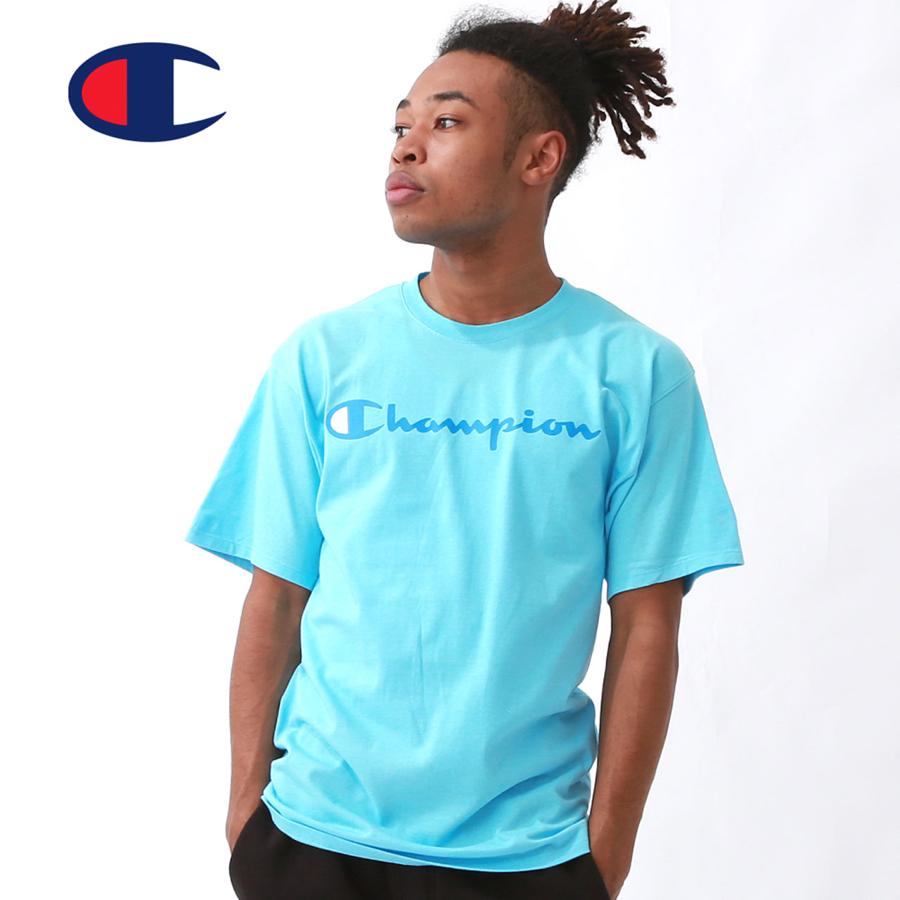 【送料無料】 Champion チャンピオン Tシャツ 半袖 メンズ フロントロゴ アメカジ スポーツ 半袖Tシャツ 大きいサイズ USA規格  y06794-y07718 【メール便可】