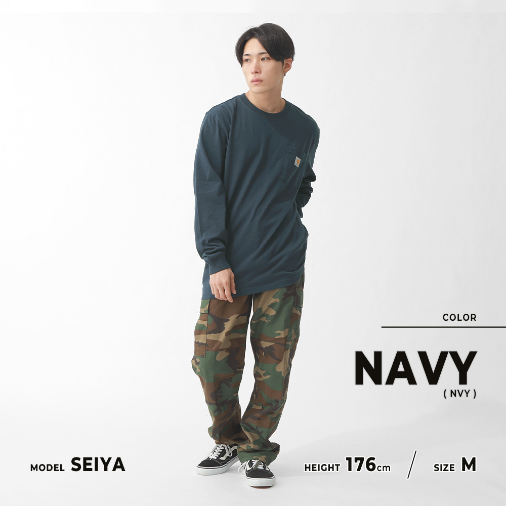 Carhartt（カーハート） ロンt メンズ 大きいサイズ 長袖 Tシャツ 厚手