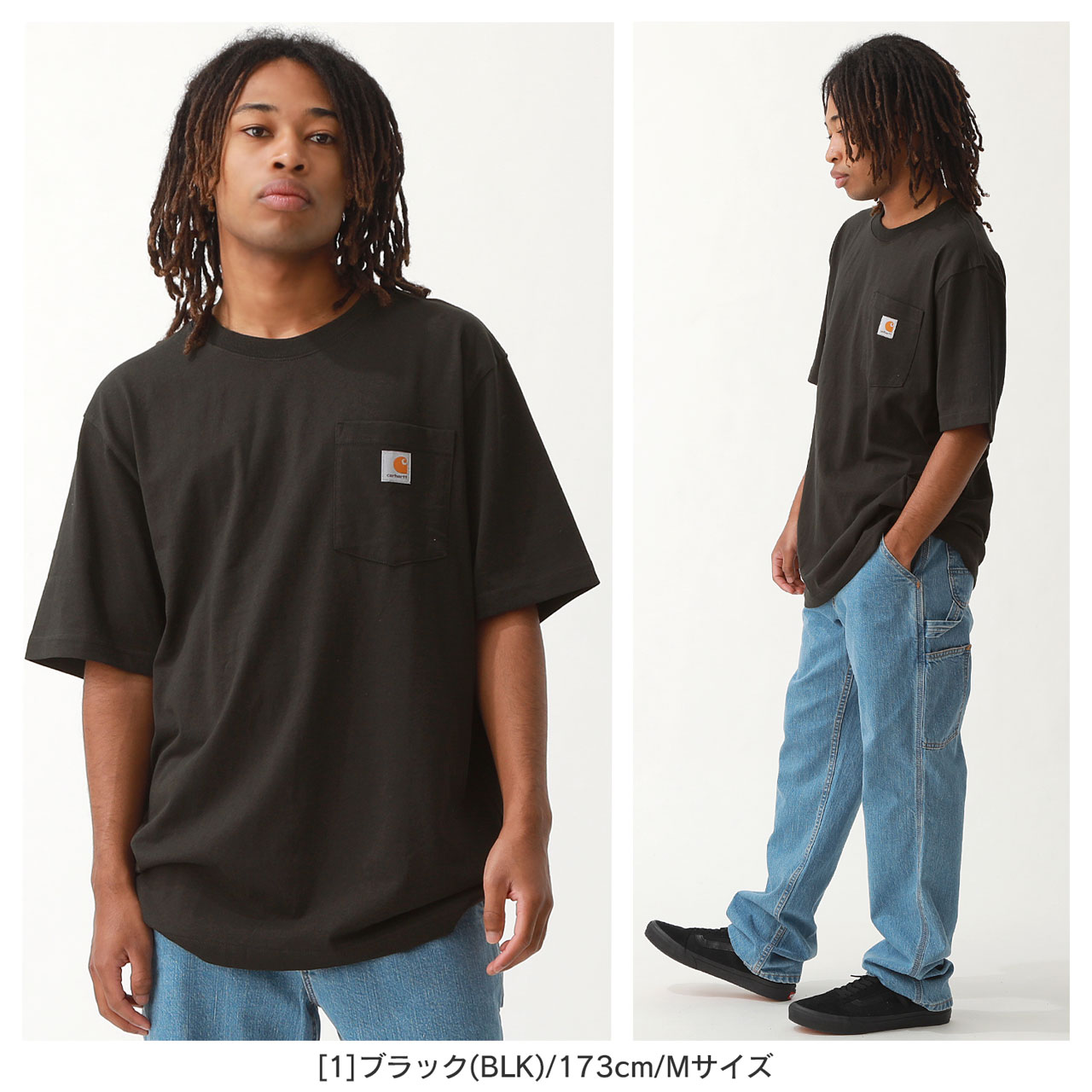 Carhartt カーハート Tシャツ 半袖 メンズ ポケット付き K87 USAモデル【メール便可】【COP】