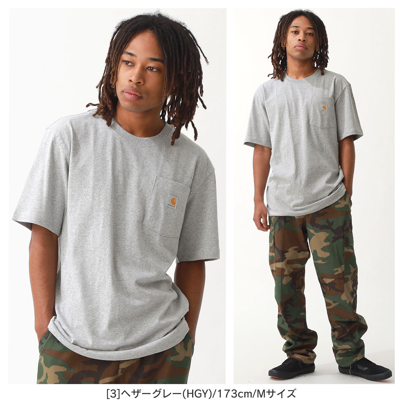 Carhartt カーハート Tシャツ 半袖 メンズ ポケット付き K87 USAモデル