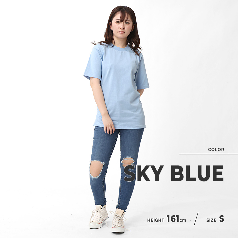 ミナペルホネン sky スカイブルー ポロシャツ サイズ1 七分袖 ミナペルホネン sky スカイブルー ポロシャツ サイズ1 七分袖