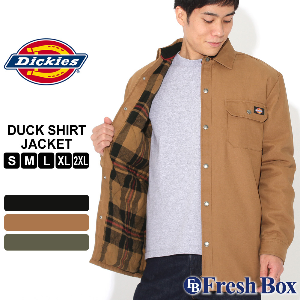 Dickies ディッキーズ ジャケット メンズ 秋 冬 アウター シャツジャケット キルティング ダック時 防寒 撥水 dickies-tj215  USAモデル