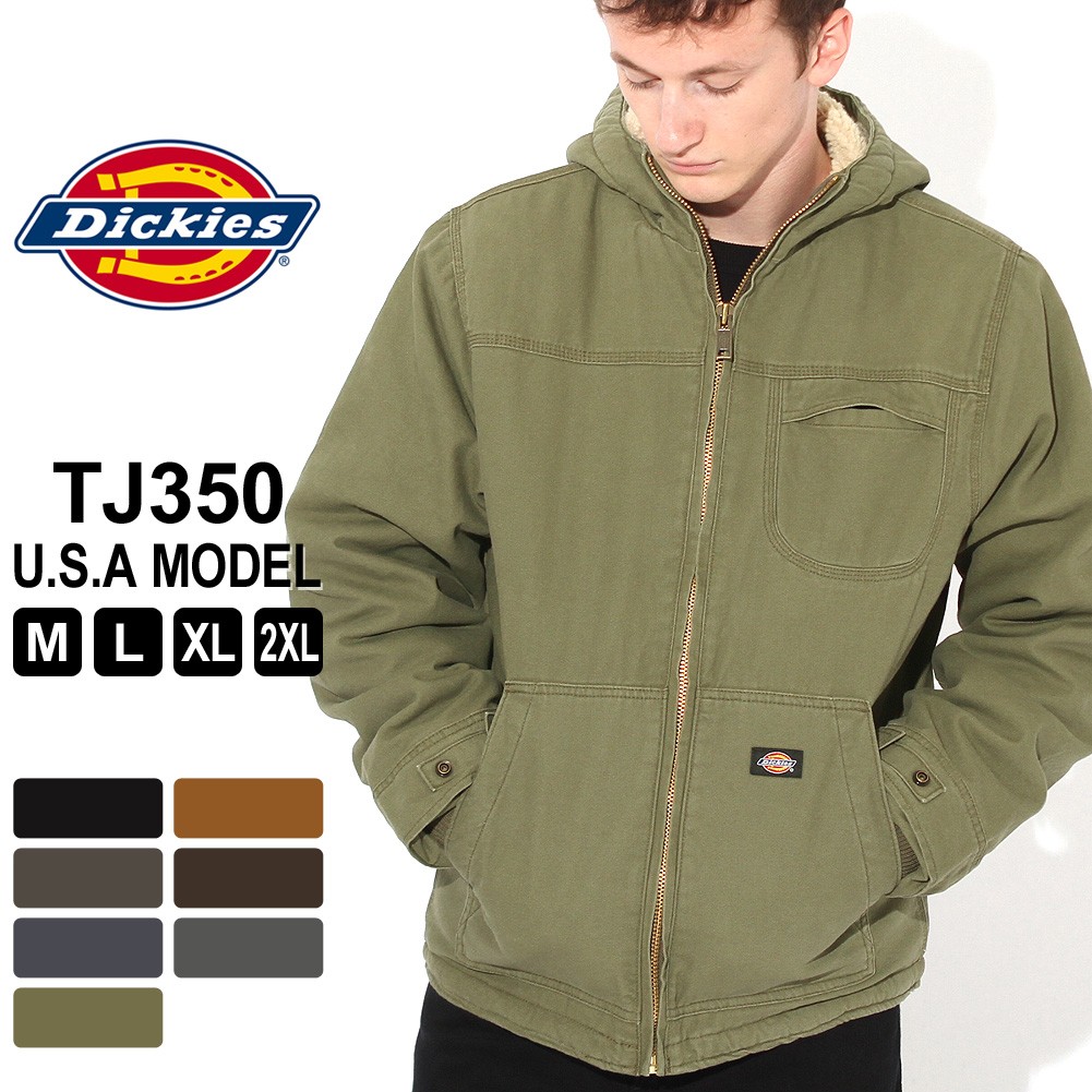 Dickies ディッキーズ ジャケット メンズ 秋冬 ワークジャケット ダック ボアライニング アウター ブルゾン メンズ tj350 USAモデル