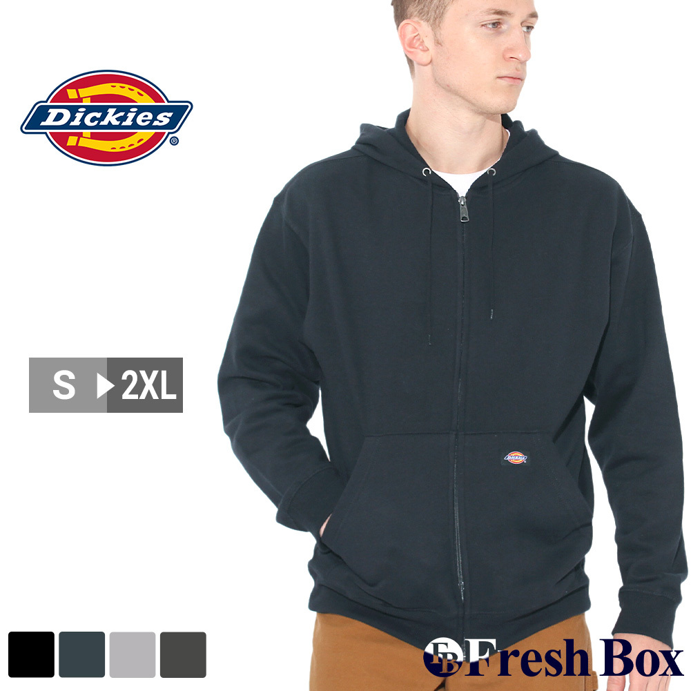 ディッキーズ パーカー ジップアップ 無地 TW291 メンズ 裏起毛 USAモデル Dickies