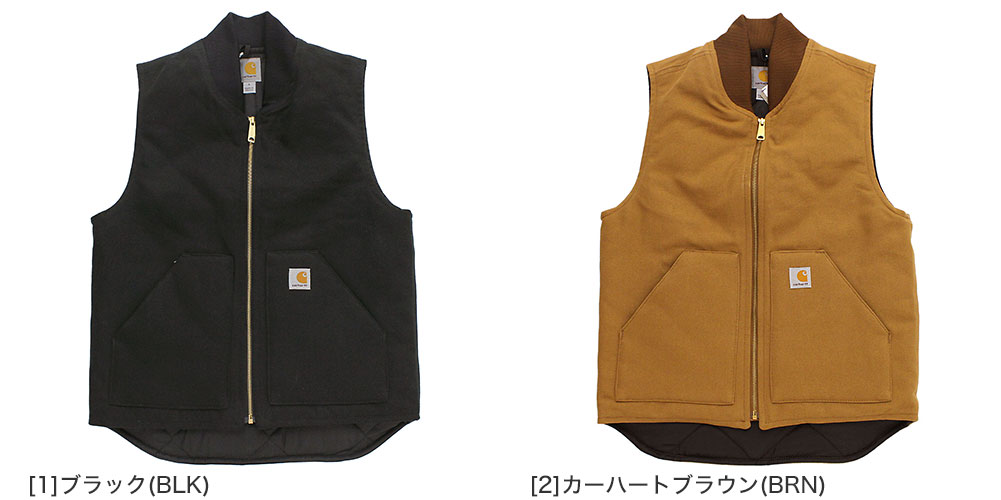 カーハート ベスト メンズ ダックベスト 中綿 キルティング V01 USAモデル Carhartt LL 2L XXL 3L