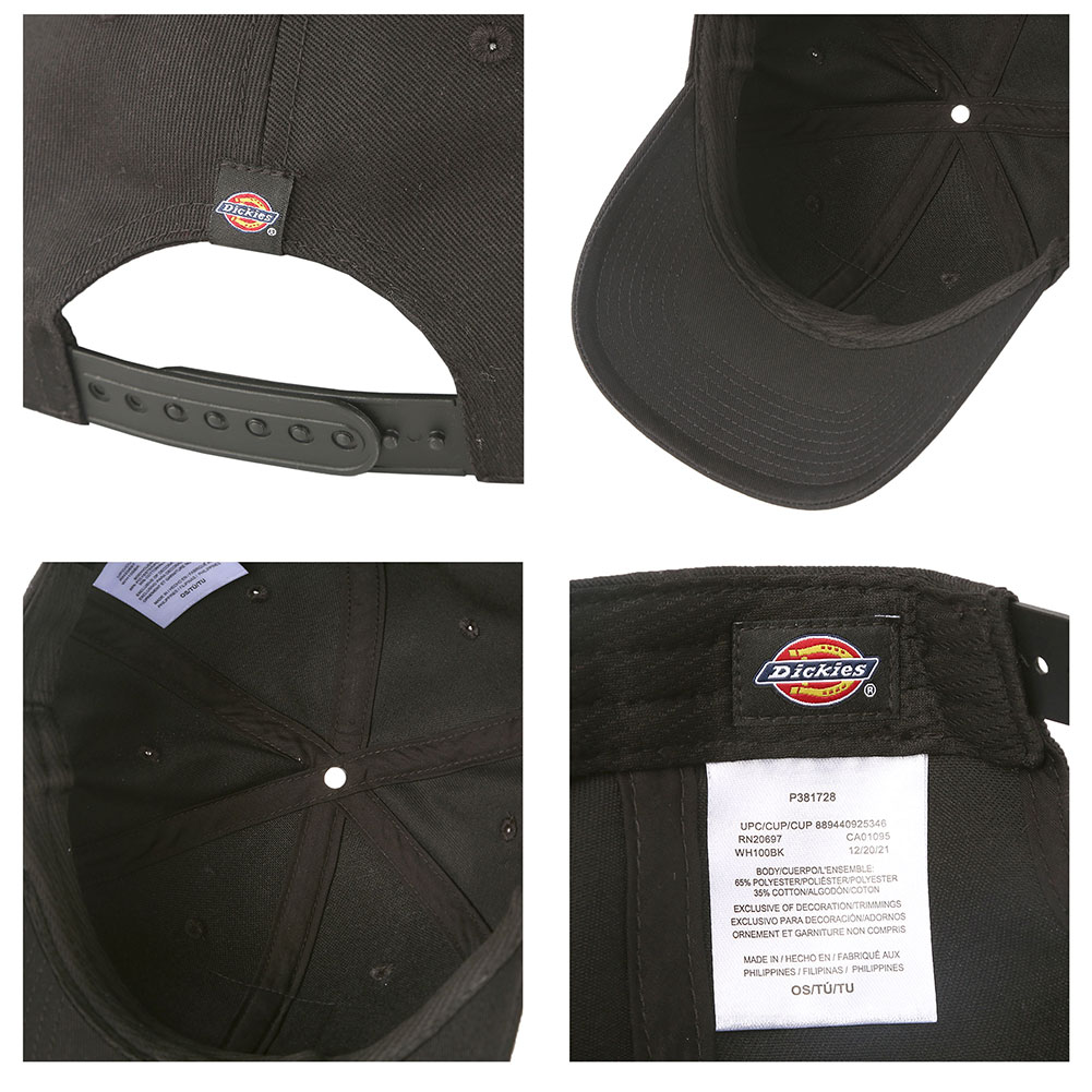 ディッキーズ キャップ 帽子 メンズ レディース ツイル ロゴラベル WH100 USAモデル Dickies ベースボールキャップ 100周年記念