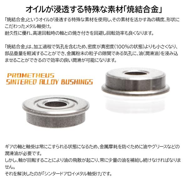 シンタードアロイ・メタル軸受け 8mm（6個入）[PROMETHEUS/プロメテウス]｜f-dress｜03