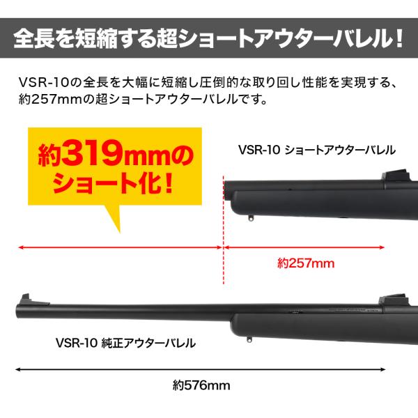 VSR-10 ショートアウターバレル & インナーバレル120mm [PSS]｜f-dress｜03