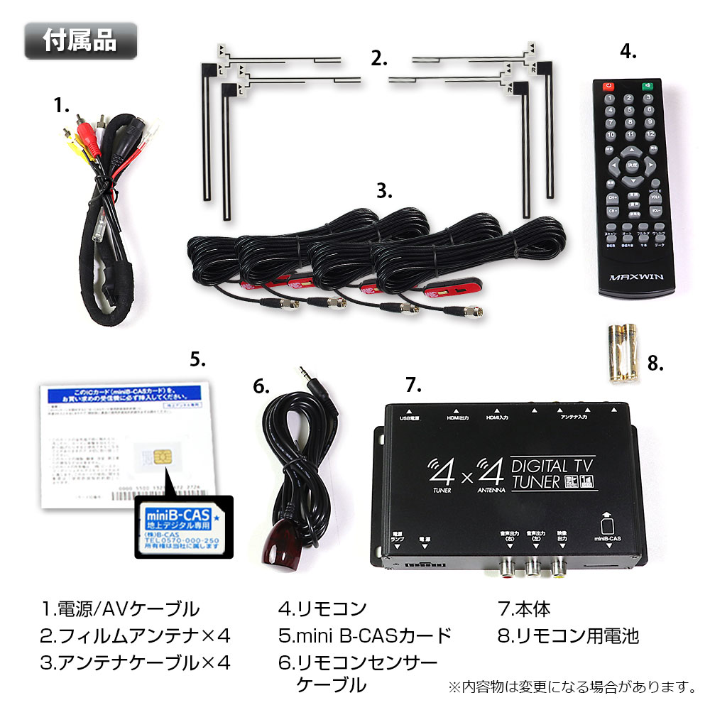 地デジチューナー フルセグチューナー 4x4 車載 HDMI 地デジ フルセグ ワンセグ 自動切替 フィルムアンテナ FT44H MAXWIN :  ft44e : Future-Innovation - 通販 - Yahoo!ショッピング