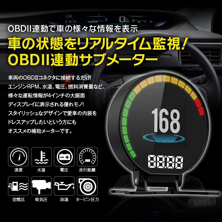 様々な情報が一目でわかる2 8インチサブメーター ギガランキングｊｐ