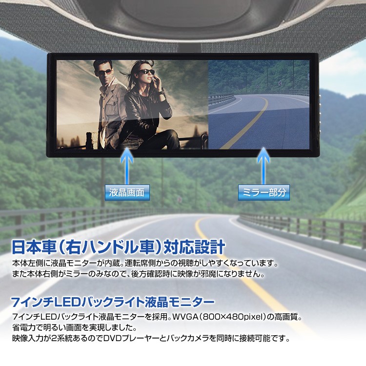 VANTOP ミラー型 ドライブレコーダー H612S GPS 4K 12インチ