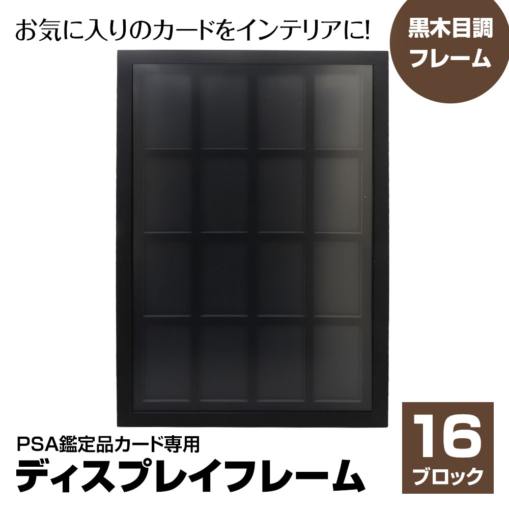 ディスプレイフレーム PSA鑑定品用 16枚収納 ピクチャーフレーム 額縁 壁掛け 木製 ウッドフレーム アートフレーム フレーム インテリア PSA  : tcg-fra06 : Future-Innovation - 通販 - Yahoo!ショッピング