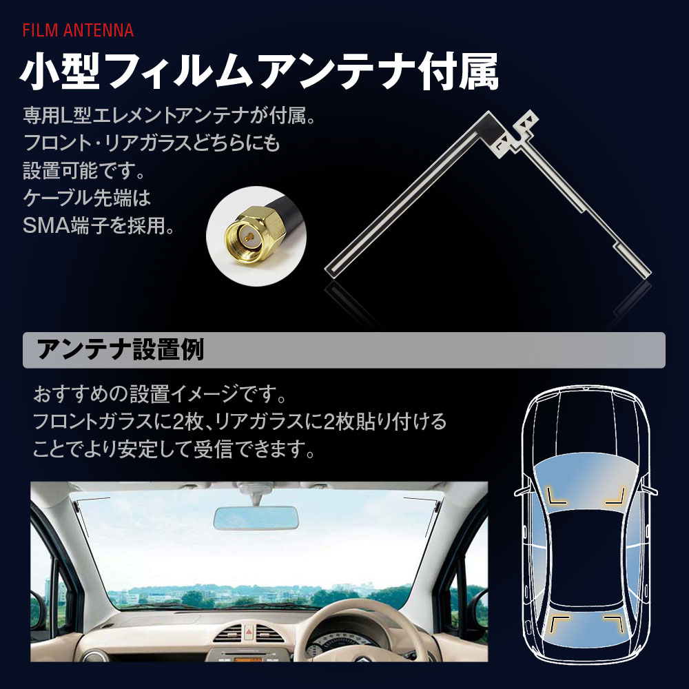 MAXWIN TM-4T001 地デジチューナー フルセグチューナー 4×4 車載 HDMI