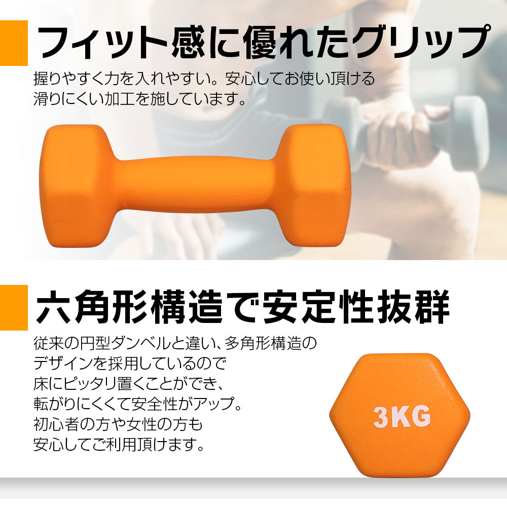 楽天市場】ダンベル 2個セット 鉄アレイ 1kg 筋トレ 筋力