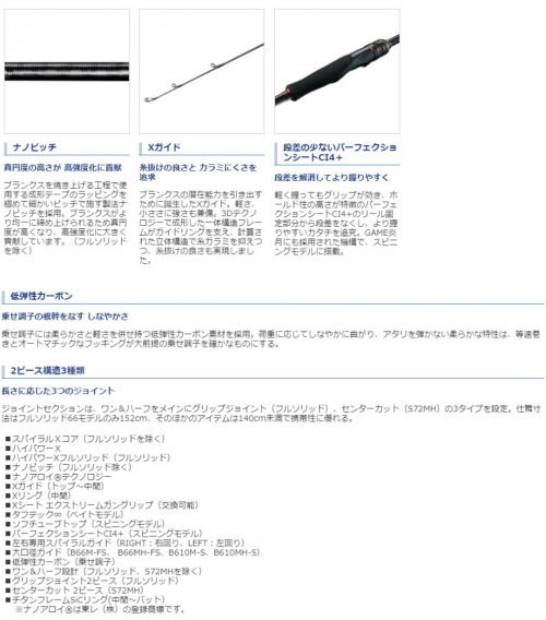 シマノ エンゲツ エクスチューン S66M : 4969363392794 : フィッシング