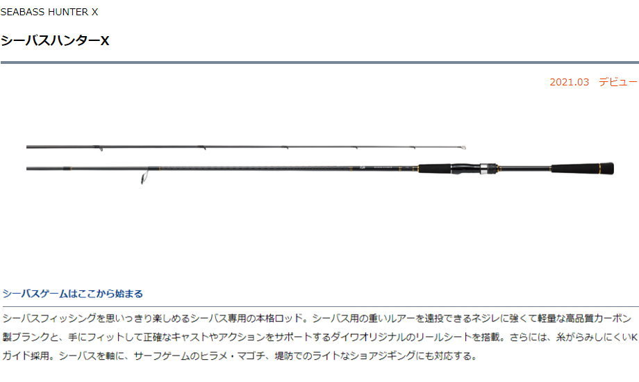 日本産 ダイワ 21シーバスハンターx 100mh R Aynaelda Com