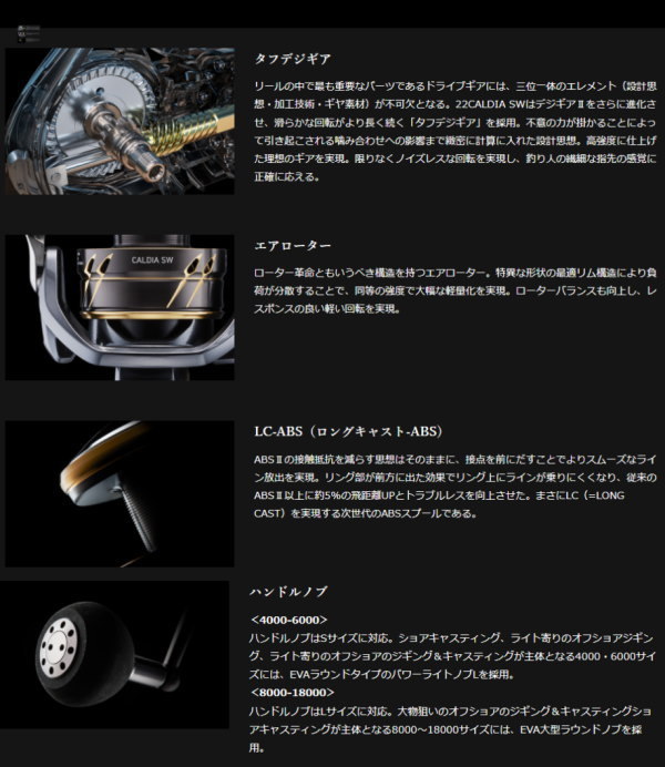 ダイワ カルディアSW 4000D-CXH PE1.2号付き DAIWA（ダイワ） 22カルディア SW 4000-CXH : フィッシング カンパイ
