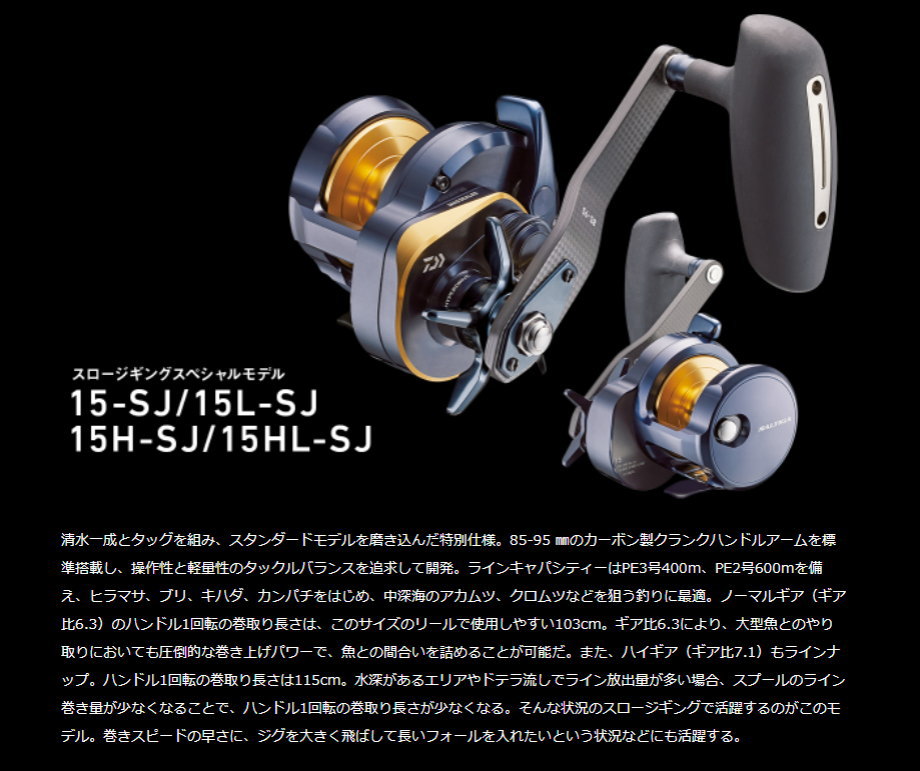 DAIWA（ダイワ） 22ソルティガ 15H-SJ : フィッシング カンパイ ヤフー