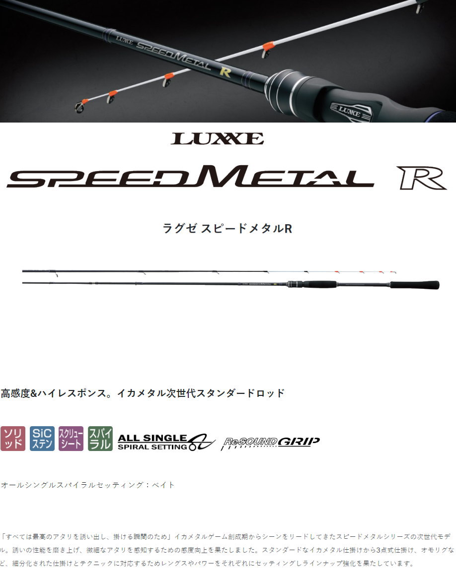 Gamakatsu がまかつ ラグゼ スピードメタルR S610H