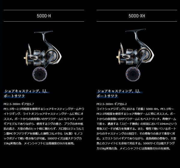 DAIWA（ダイワ） 23ソルティガ 4000-XH : フィッシング カンパイ