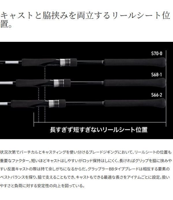 シマノ（SHIMANO） 25グラップラー BB タイプ ブレード S66-2