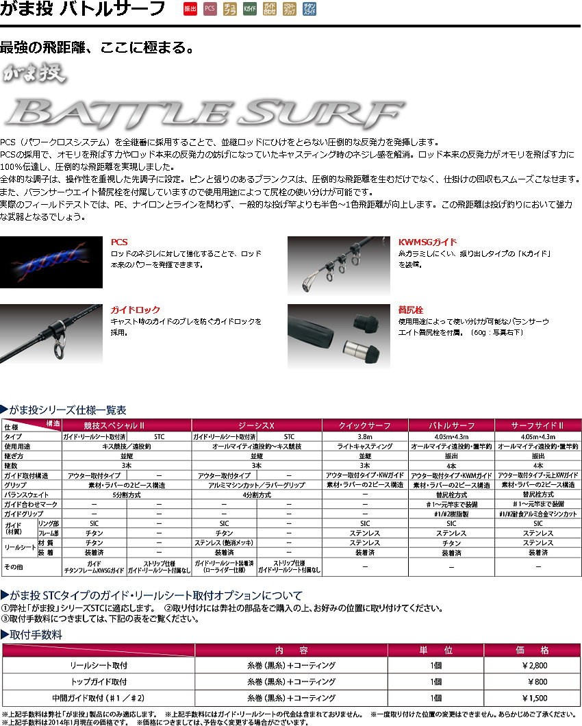 【日本未発売】 がま投バトルサーフ 35-430 【8088258079】 (28443円)