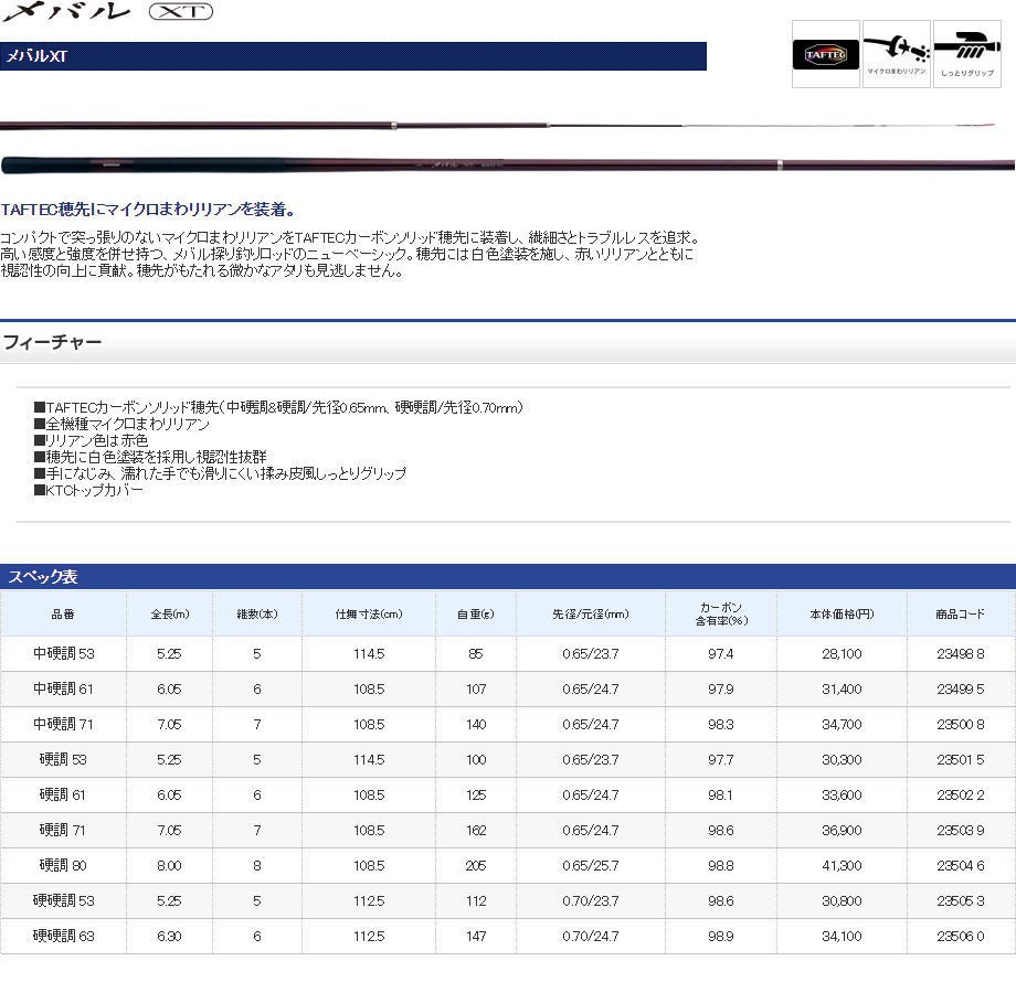 シマノ シマノ メバルXT 硬調80 : フィッシング カンパイ