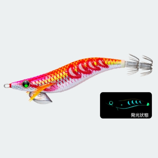 口コミ・レビュー評価が高いおすすめ人気商品の通販 DUEL DUEL・YO-ZURI アオリーQ サーチ ダブルグロー 2.5号 A1757 ルアー・フライ