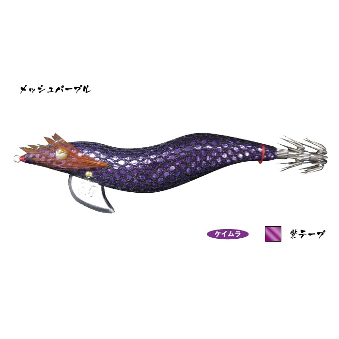 林釣漁具製作所/HAYASHI 餌木猿 紫式 3.5号 イカエギ(メール便対応)｜f-marin｜06