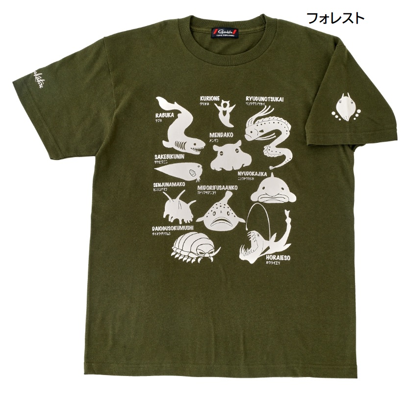 がまかつ Gamakatsu Tシャツ(深海生物) GM-3678 フィッシングギア・アパレル・イン...