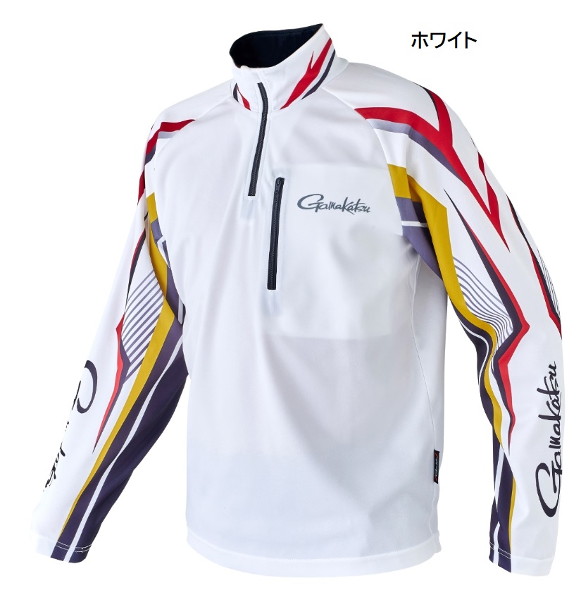 2023年新製品)がまかつ Gamakatsu 2WAY プリントジップシャツ(長袖) GM