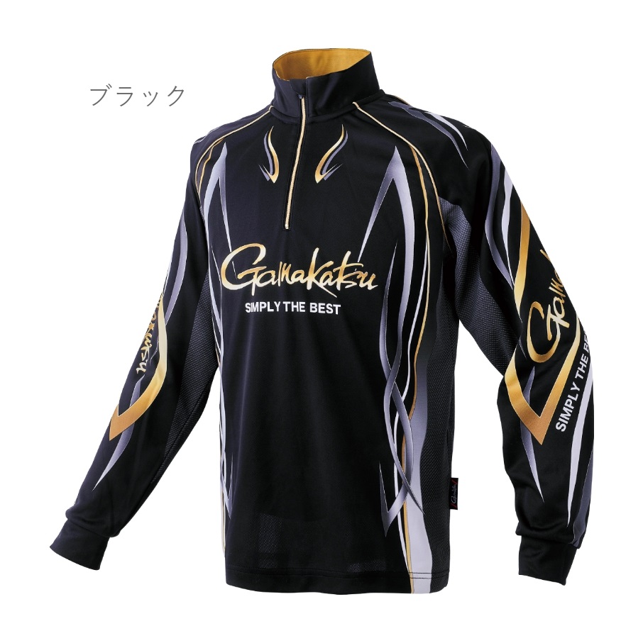 (2024年春夏新製品)がまかつ/Gamakatsu 2WAYプリントジップシャツ(長袖) GM37...