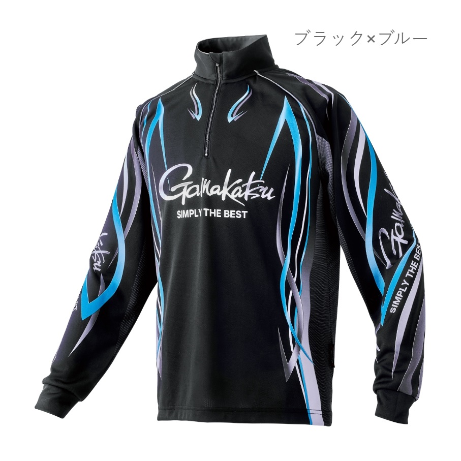 2024年春夏新製品・予約)がまかつ/Gamakatsu 2WAYプリントジップシャツ 