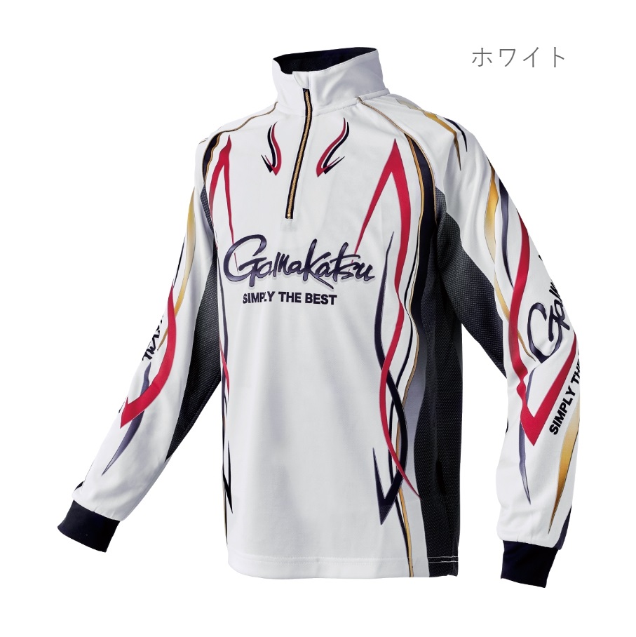 (2024年春夏新製品)がまかつ/Gamakatsu 2WAYプリントジップシャツ(長袖) GM37...