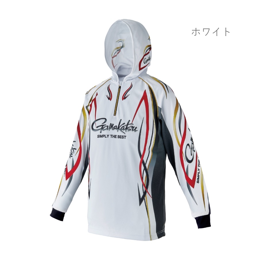 (2024年春夏新製品)がまかつ/Gamakatsu 2WAYプリントジップシャツフーディ GM37...