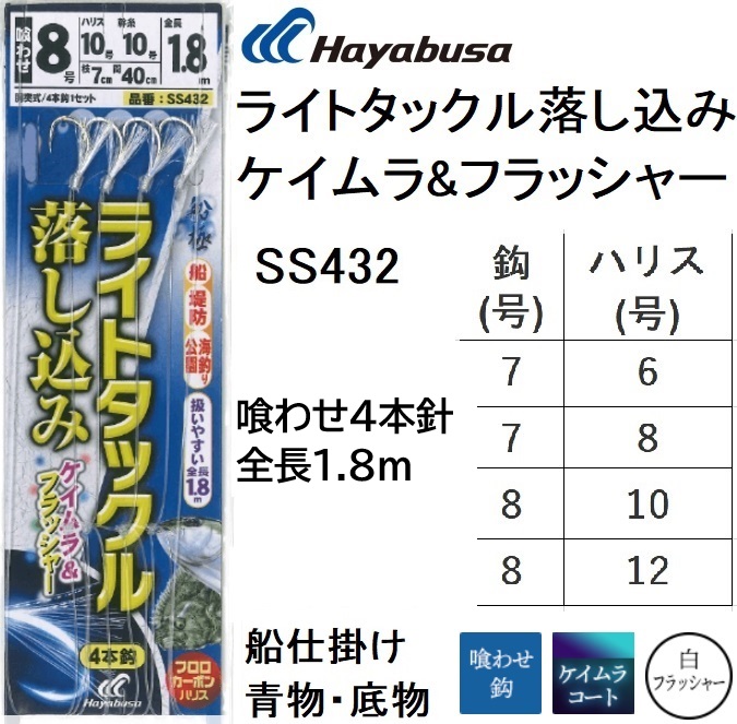Hayabusa (10枚セット)ハヤブサ/Hayabusa 船極喰わせ ライト