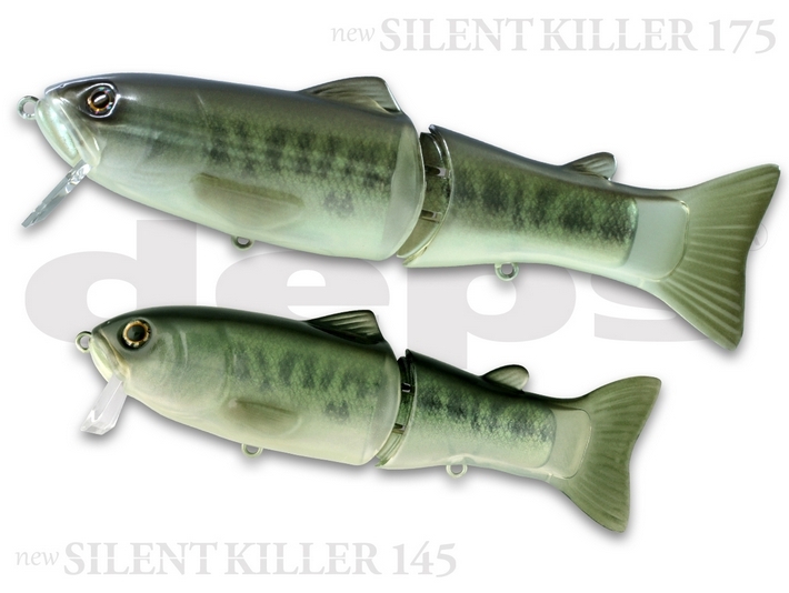 デプス/deps サイレントキラー 145 SILENTKILLER ＃16ラージマウス ビッグベイト、バスルアー 弱波動、ソフトサウンド・コンセプト  (定形外郵便対応)