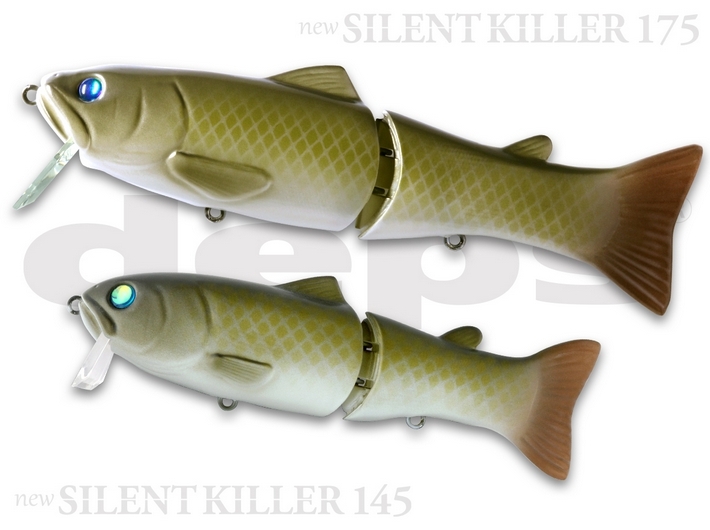 デプス/deps サイレントキラー 145 SILENTKILLER ＃16ラージマウス ビッグベイト、バスルアー 弱波動、ソフトサウンド・コンセプト  (定形外郵便対応)