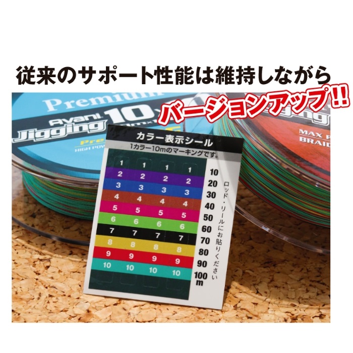 バリバス/VARIVAS アバニ ジギング10×10 マックスパワーPE X8 1200ｍ 8号 MAX112LB 8本組PEライン Avani Jigging 10m×10Colors オフショア 10x10｜f-marin｜02