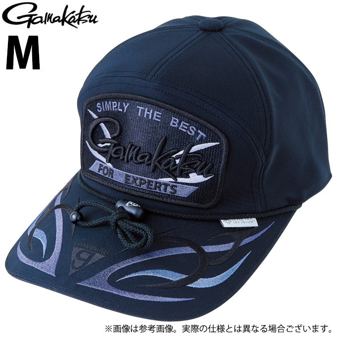 Gamakatsu GM9896 キャップ Lサイズ ブラック Gamakatsu（がまかつ） 【取り寄せ商品】 GM9896 (ブラック／M