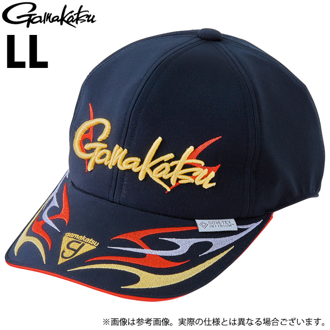 がまかつ　キャップ　ゴアテックス　サイズ L ブラック　GM9734 廃盤 Gamakatsu（がまかつ） 【取り寄せ商品】 GM9897 (ブラック×レッド／LL