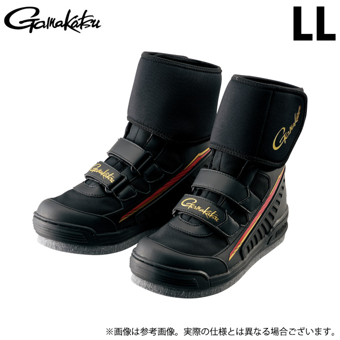  がまかつ GM4537 (LL／ブラック) ウェーディングシューズ(フェルト) (靴・鮎用品／2023年春夏モデル)  (c)