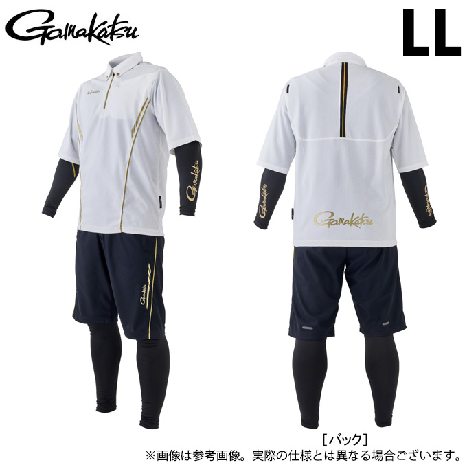 Gamakatsu フィッシングスーツ Lサイズ Gamakatsu（がまかつ） 【取り寄せ商品】 GM3695 (LL／ホワイト