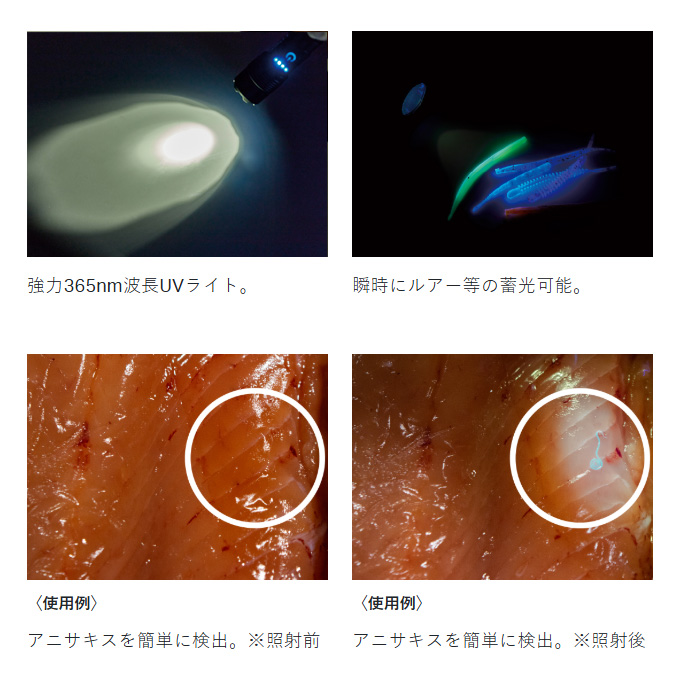 LUXXE がまかつ ラグゼ ハンディライト (UV LED) LETC366UV (USB