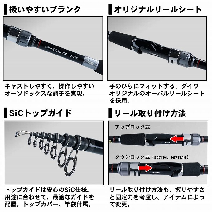ダイワ クロスビート SW 967TMH 美品 4550133063060_3.jpg