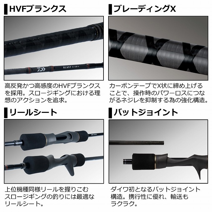 ダイワ　21ブラスト63B-2 スロージギングモデル DAIWA（ダイワ） 【取り寄せ商品】 21 ブラスト SJ 63B-2 (2021年