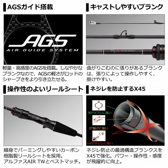 DAIWA（ダイワ） 【取り寄せ商品】ダイワ 19 月下美人 AIR AGS (メバル
