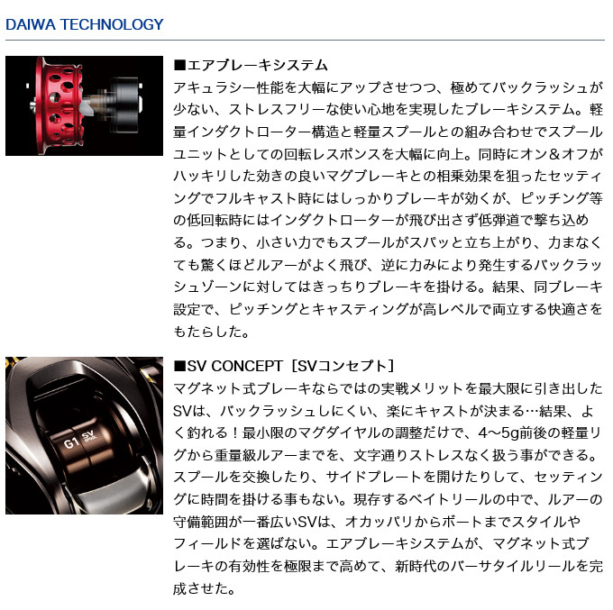 DAIWA（ダイワ） 21 アルファス SV TW 800HL (左ハンドル / ギア比
