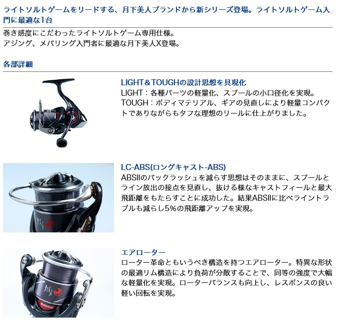 目玉商品】ダイワ 月下美人X LT 1000S-P (2020年モデル) スピニング